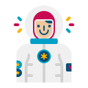 external astrounaut-professions-woman-diversity-flaticons-flat-flat-icons-2 icon