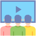 external audience-live-streaming-flaticons-flat-flat-icons icon