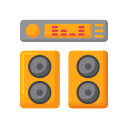 external audio-system-automotive-dealership-flaticons-flat-flat-icons icon