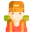 external backpacker-travel-flaticons-flat-flat-icons icon