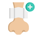 external bandaged-plastic-surgery-flaticons-flat-flat-icons-6 icon