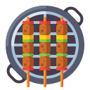 external barbecue-street-food-flaticons-flat-flat-icons icon