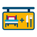 external bed-and-breakfast-wayfinding-flaticons-flat-flat-icons-2 icon