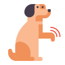 external begging-dog-training-flaticons-flat-flat-icons icon