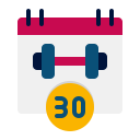 external challenge-fitness-at-home-flaticons-flat-flat-icons icon