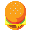 external cheese-burger-street-food-flaticons-flat-flat-icons icon