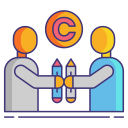 external conflict-copyright-law-flaticons-flat-flat-icons icon