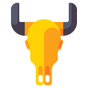 external cow-skull-in-the-wild-flaticons-flat-flat-icons icon
