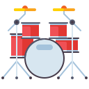 external drum-set-musical-instruments-flaticons-flat-flat-icons icon
