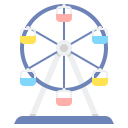 external ferris-wheel-theme-park-flaticons-flat-flat-icons icon