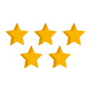 external five-stars-customer-feedback-flaticons-flat-flat-icons icon