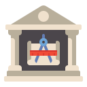 external museum-museum-flaticons-flat-flat-icons icon