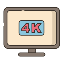 external tv-4k-devices-flaticons-flat-flat-icons icon