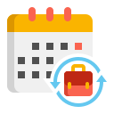 external work-schedule-back-to-work-flaticons-flat-flat-icons icon