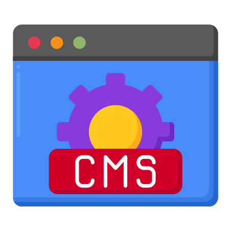 Cms icon in Flaticons Flat Style