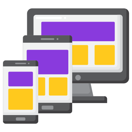 Responsive Design icon in Flaticons Flat Style