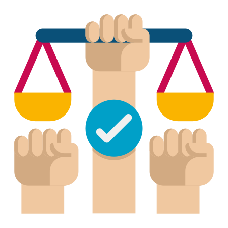 Social Justice icon in Flaticons Flat Style