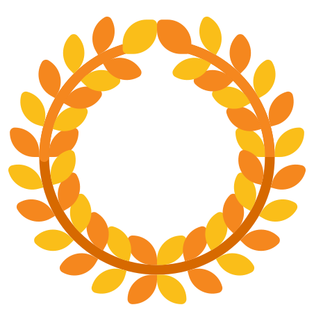 Wreath icon in Flaticons Flat Style