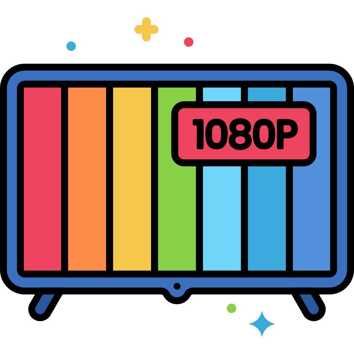 1080p full hd icon