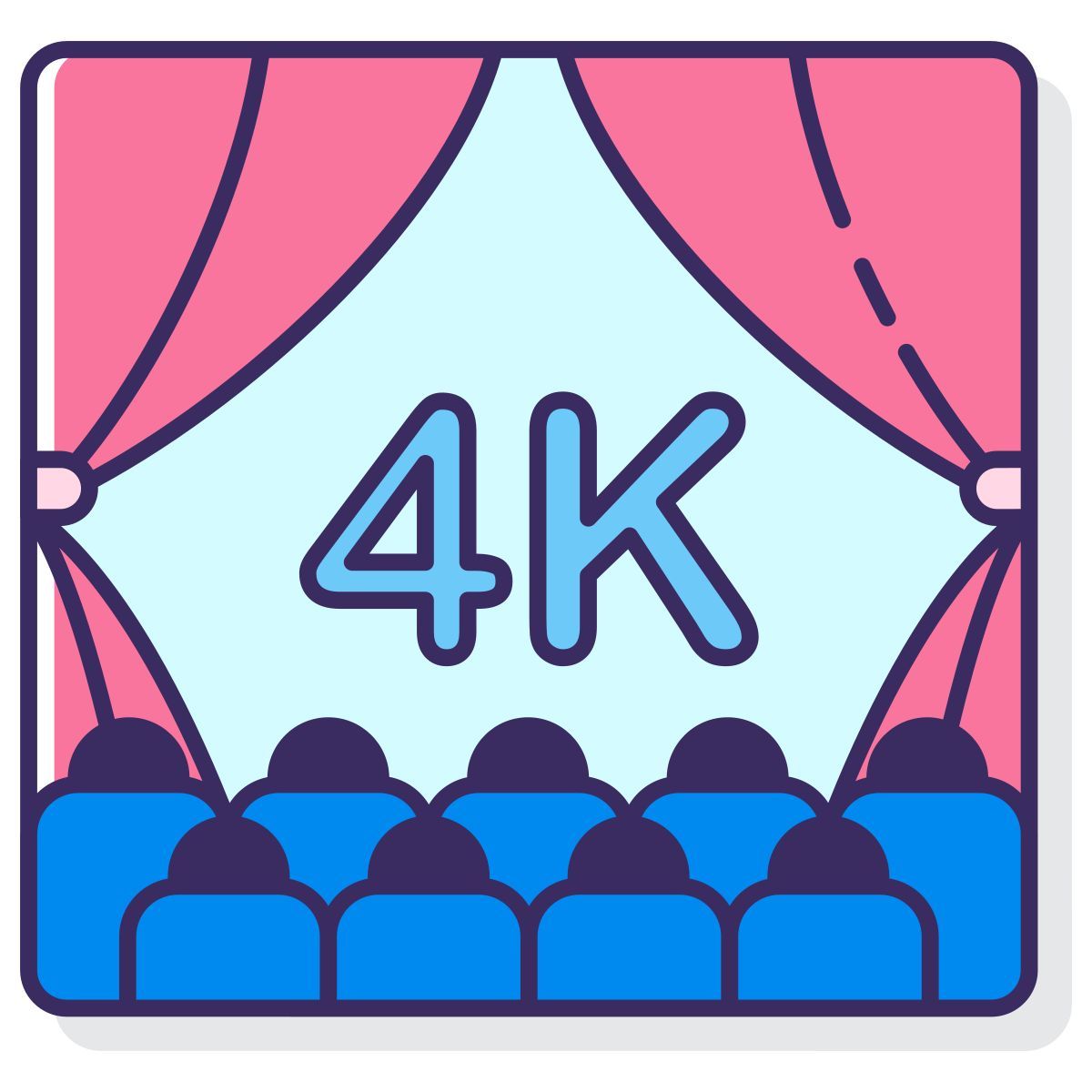 4k film icon