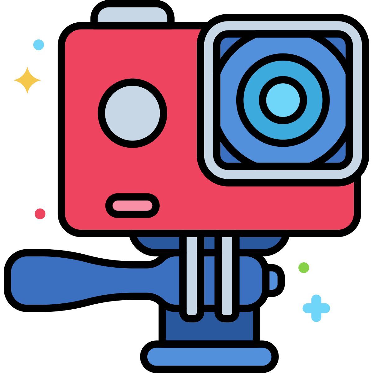 fotocamera d'azione icon
