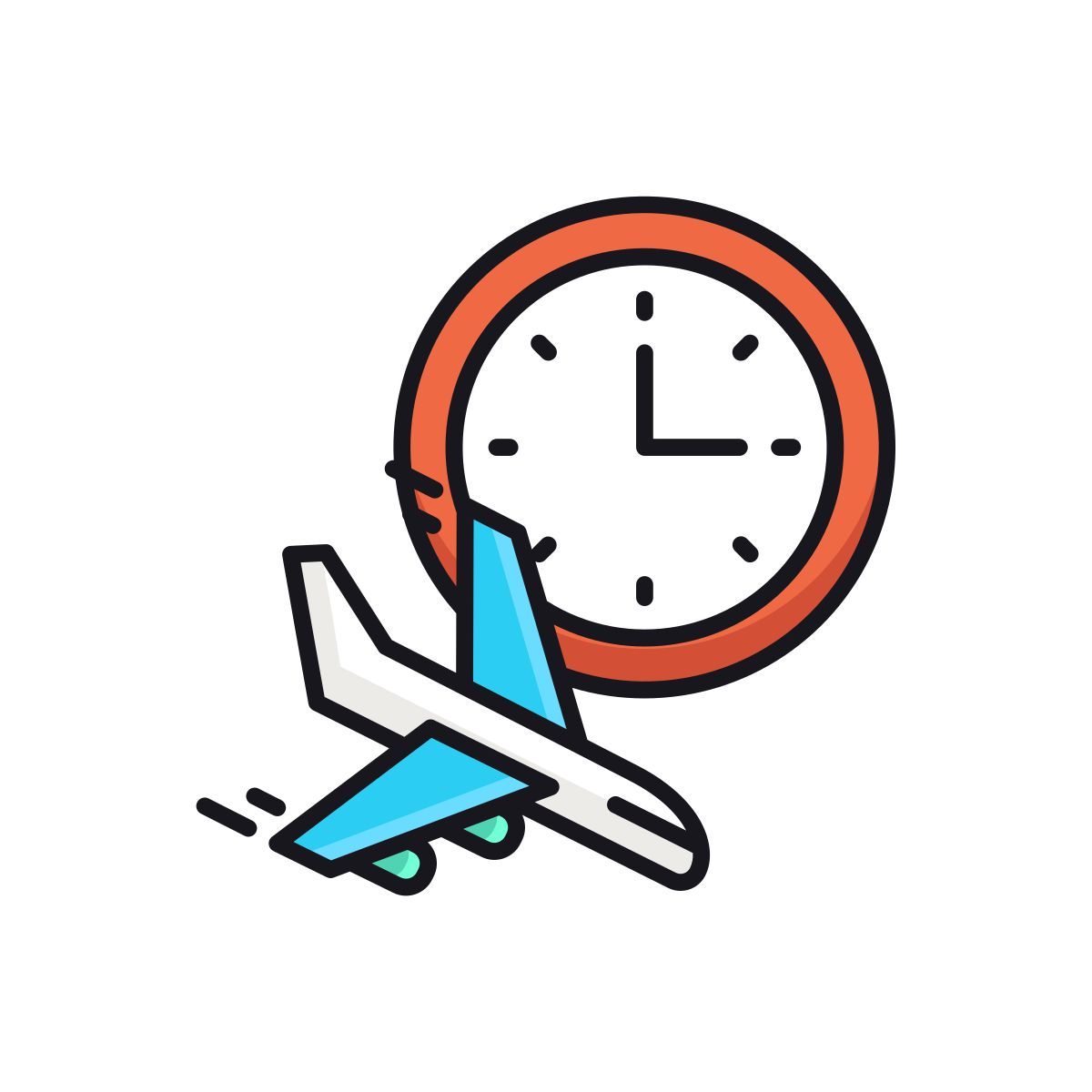 avión llegando icon