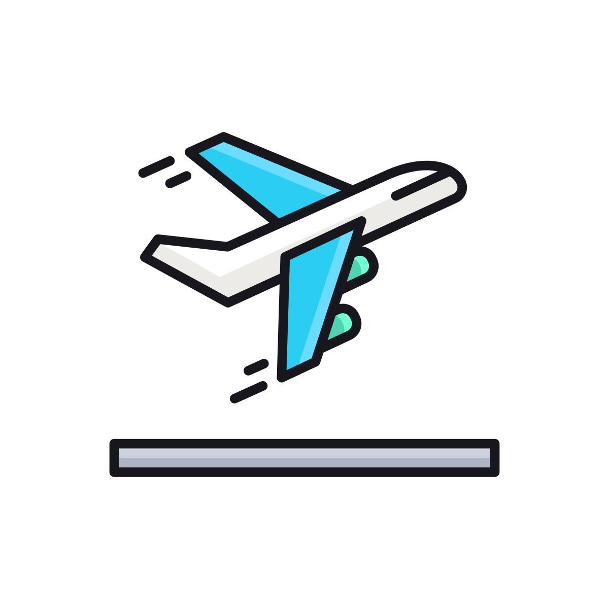 airplane flying icon