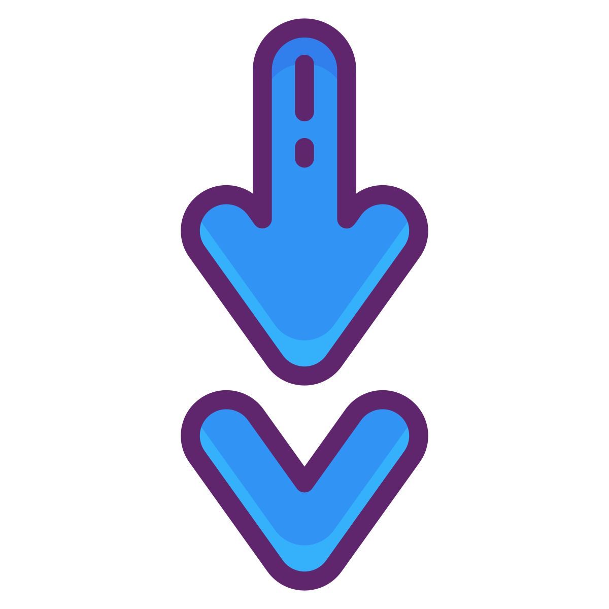 arrow down icon