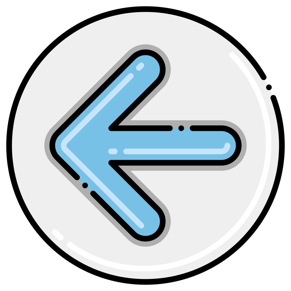 arrow left icon