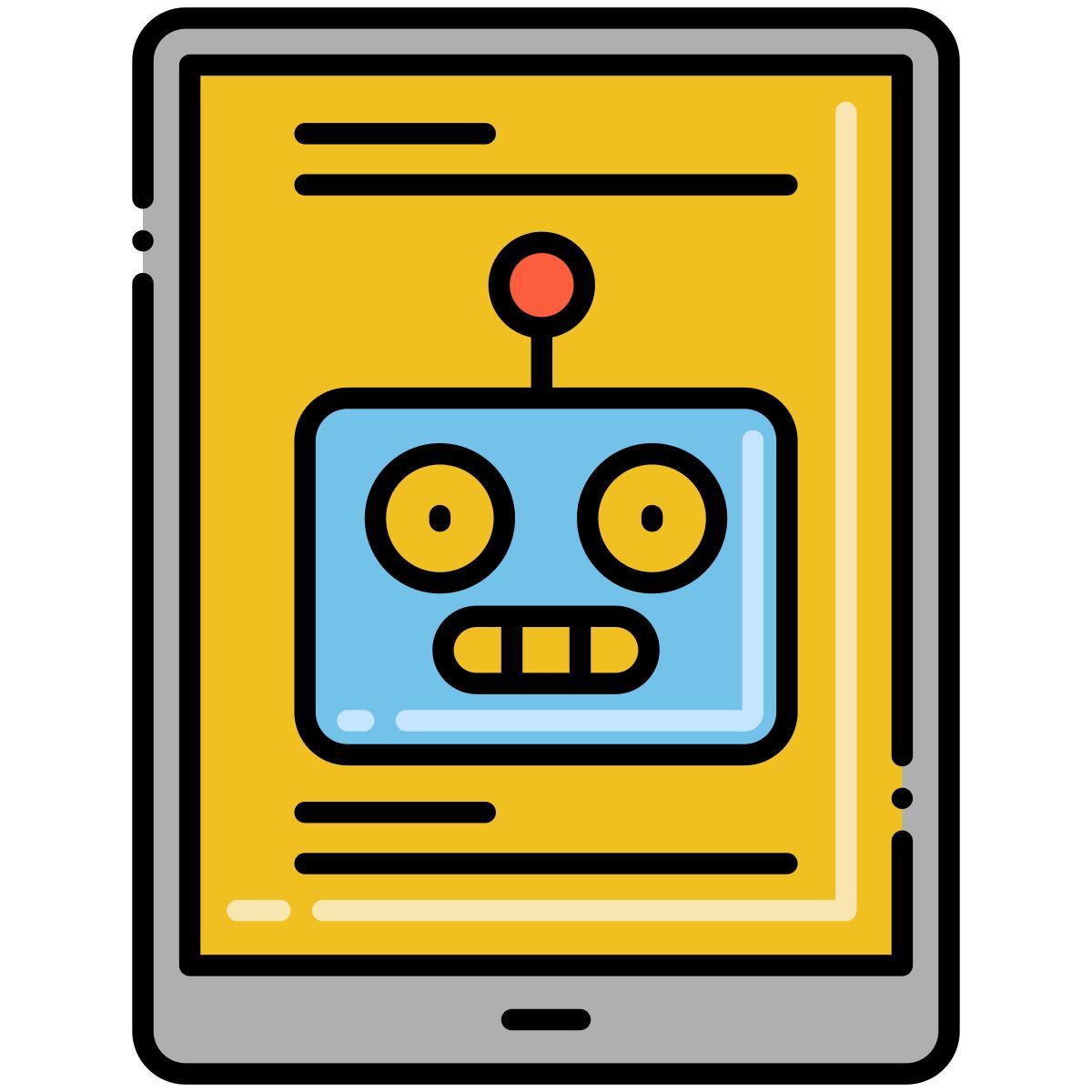 intelligenza artificiale per smartphone icon