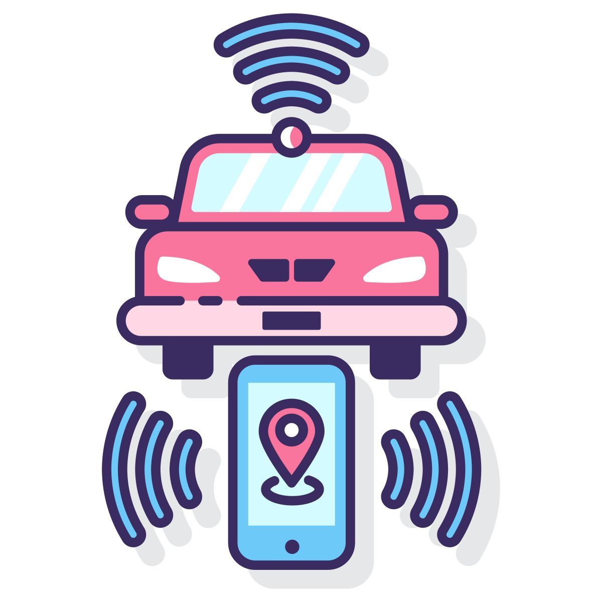 coche autónomo icon