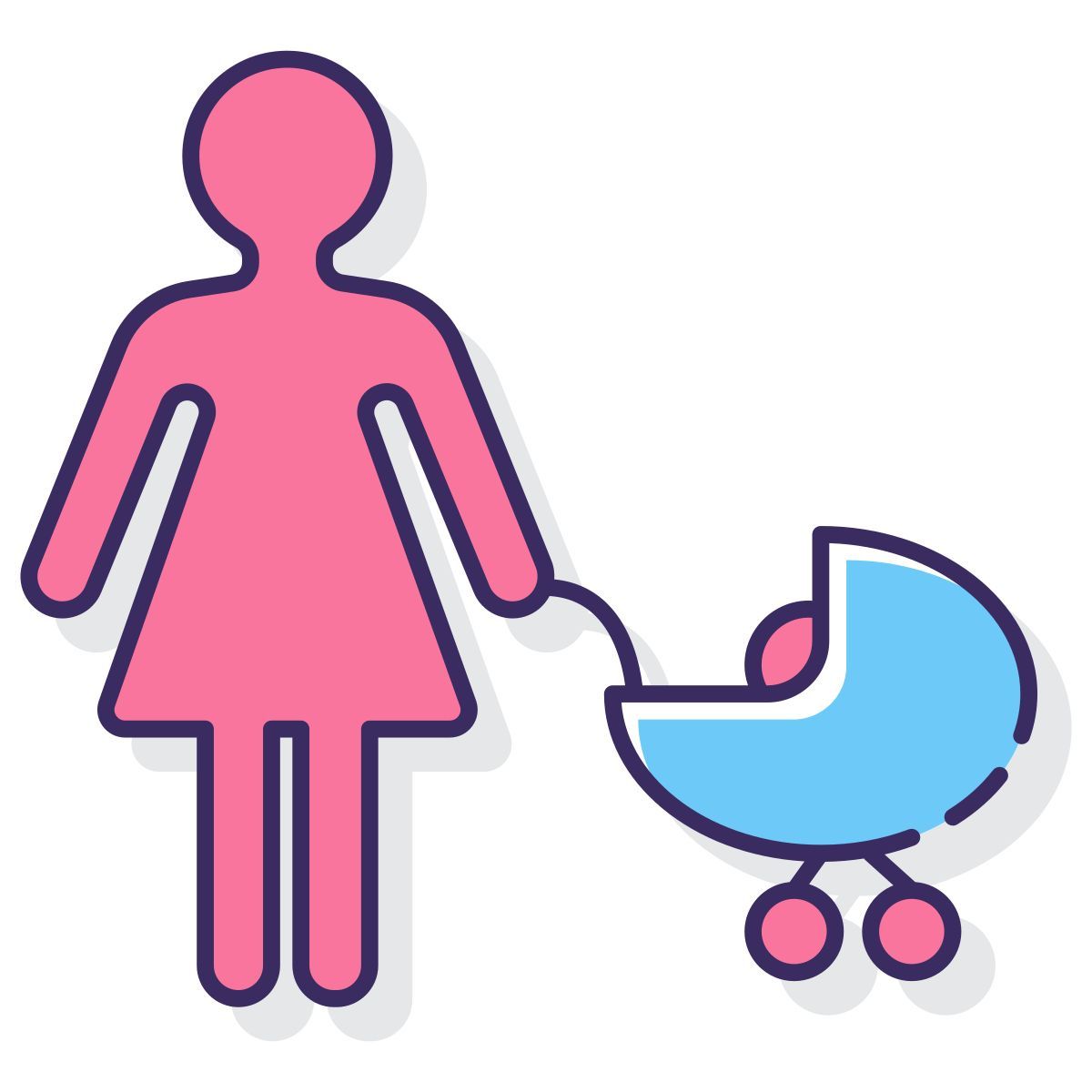 baby carriage icon