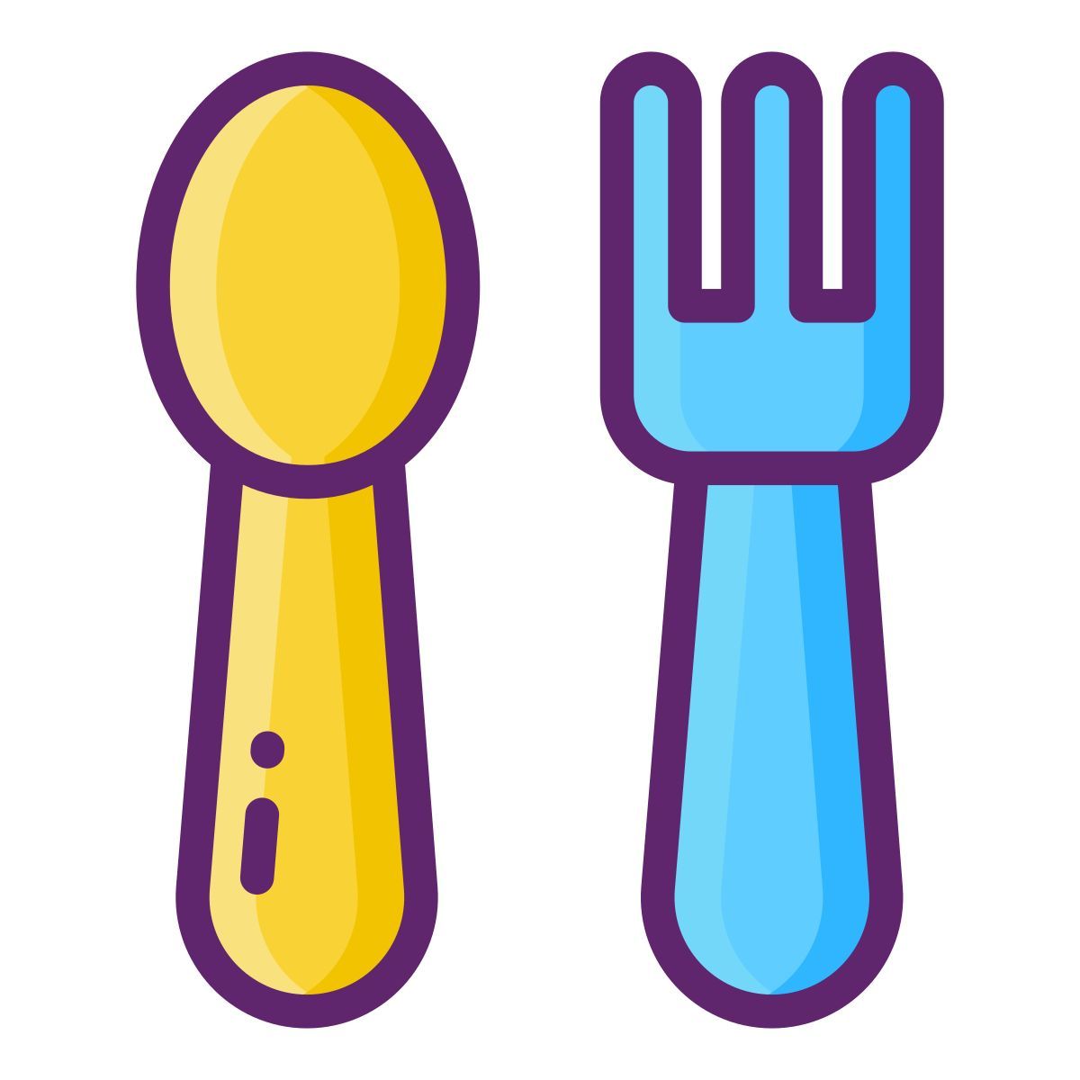 baby cutlery icon