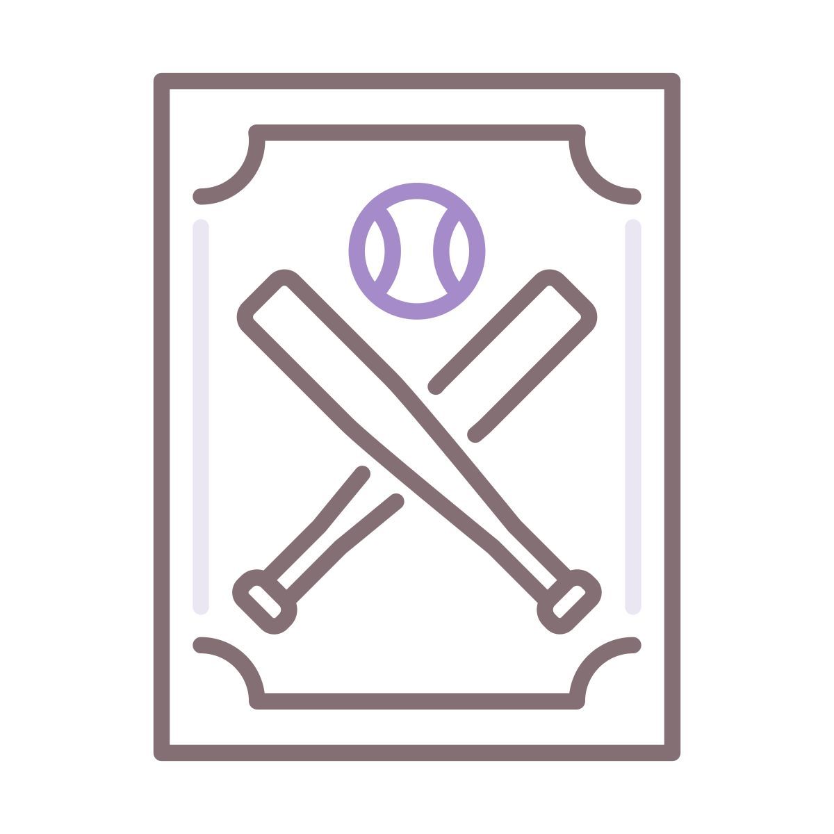 baseball card icon