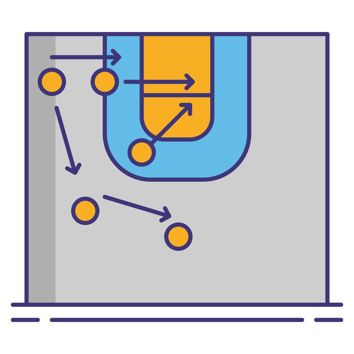 campo de basquetebol icon