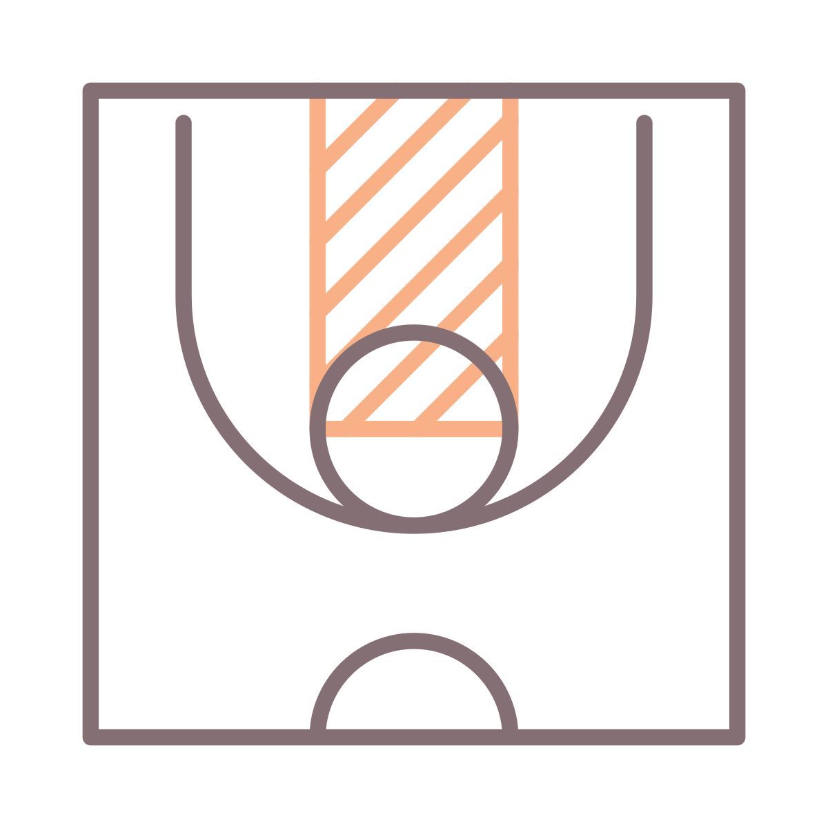 campo de basquetebol icon