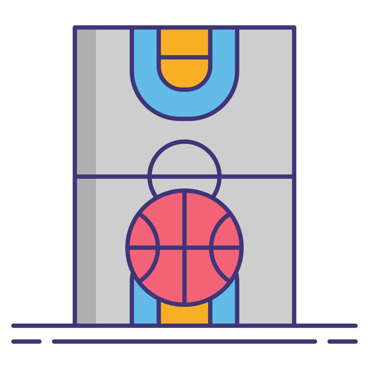 campo de basquetebol icon