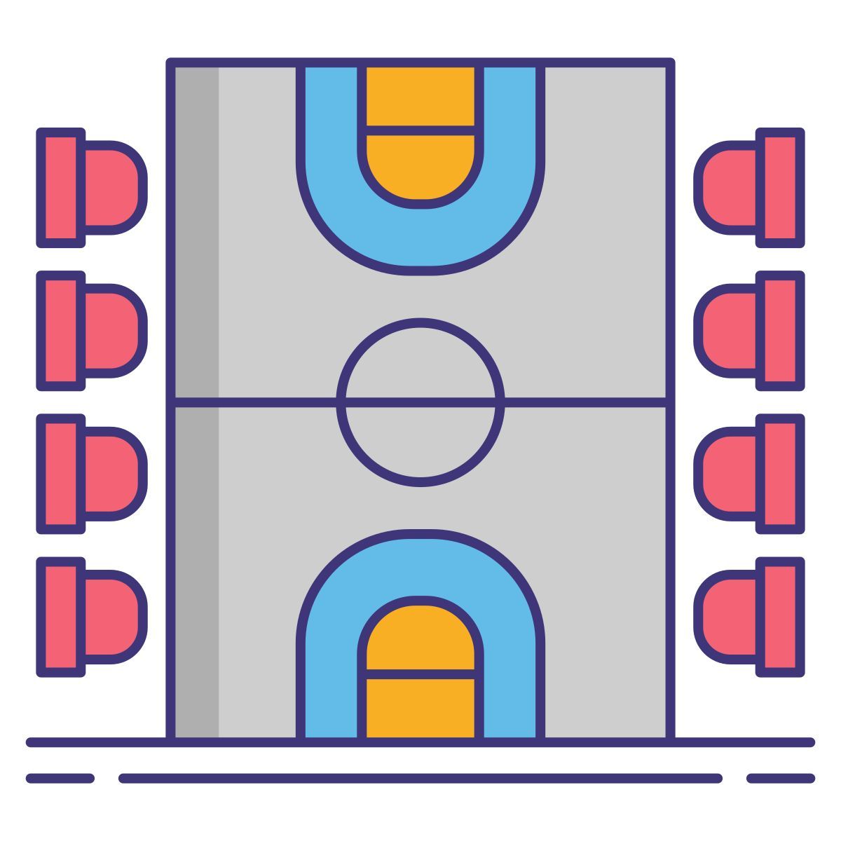 campo de basquetebol icon