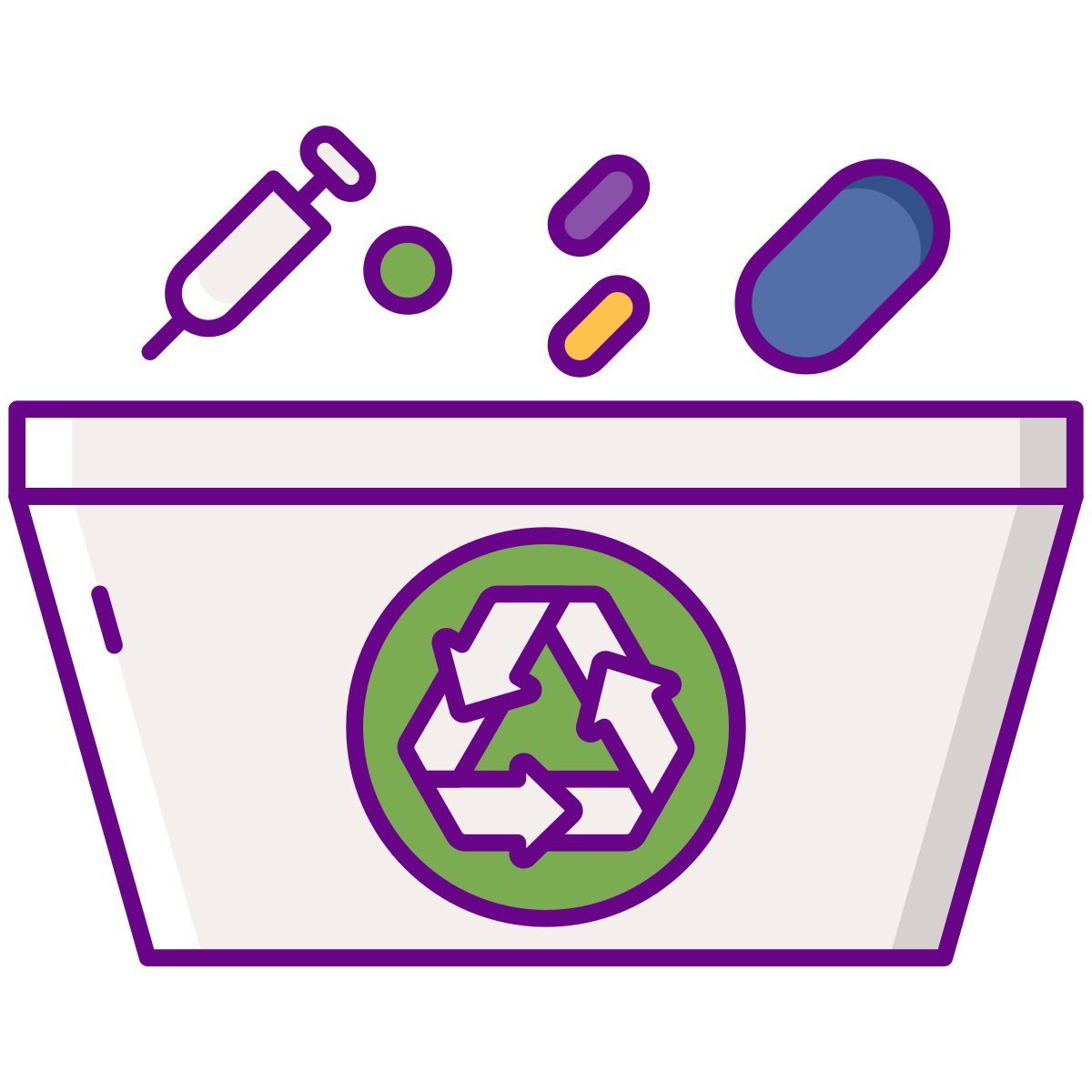 biomedical waste icon