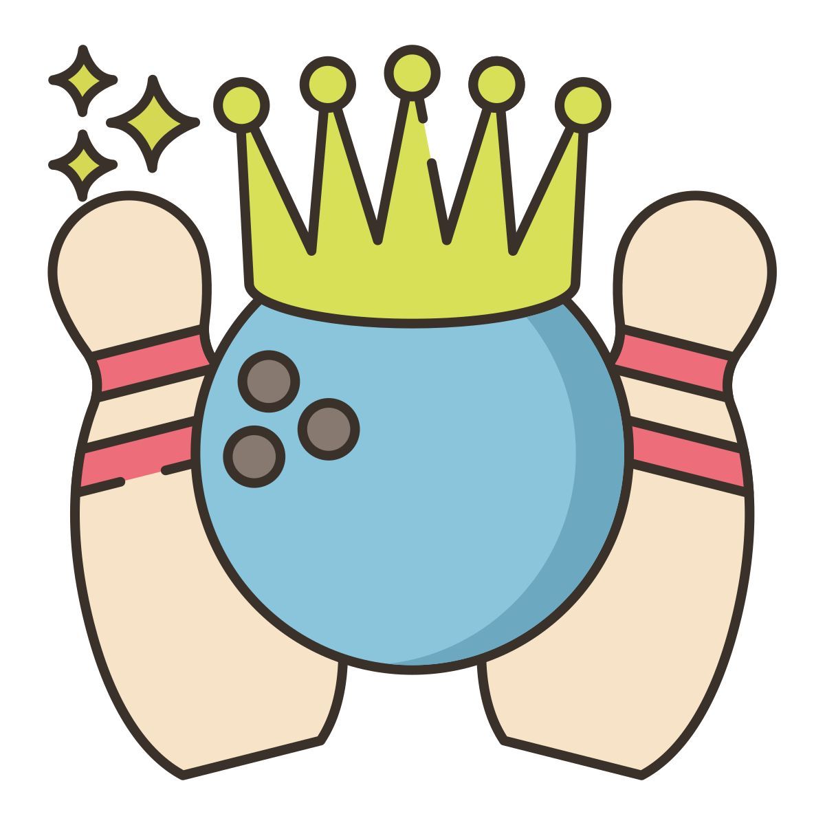 bowling game icon
