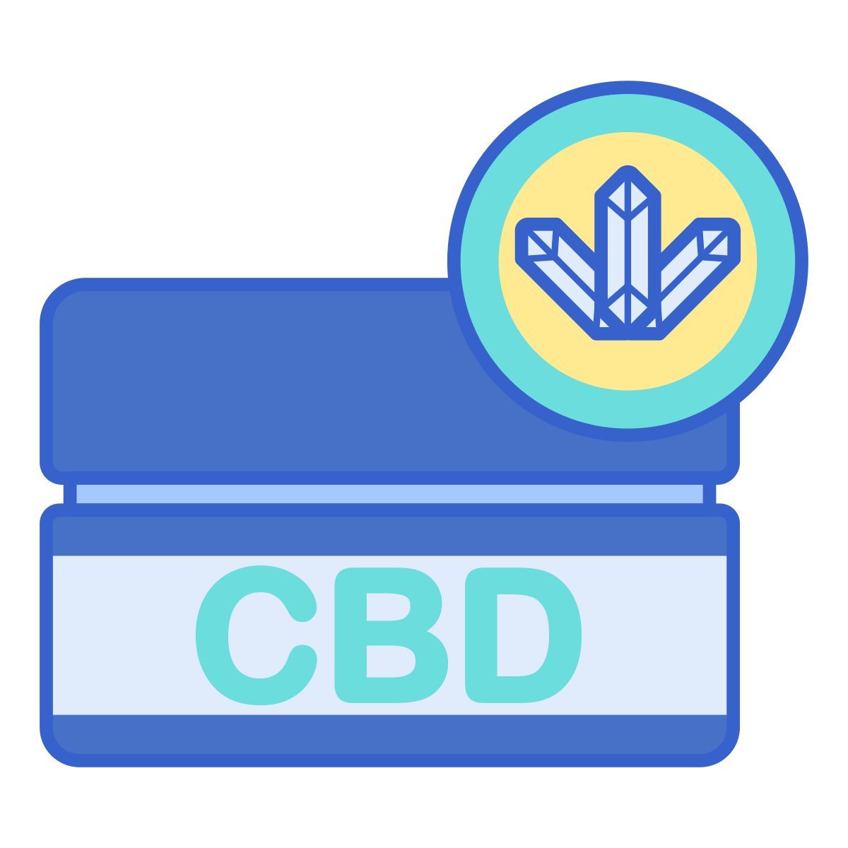 cristales de cbd icon