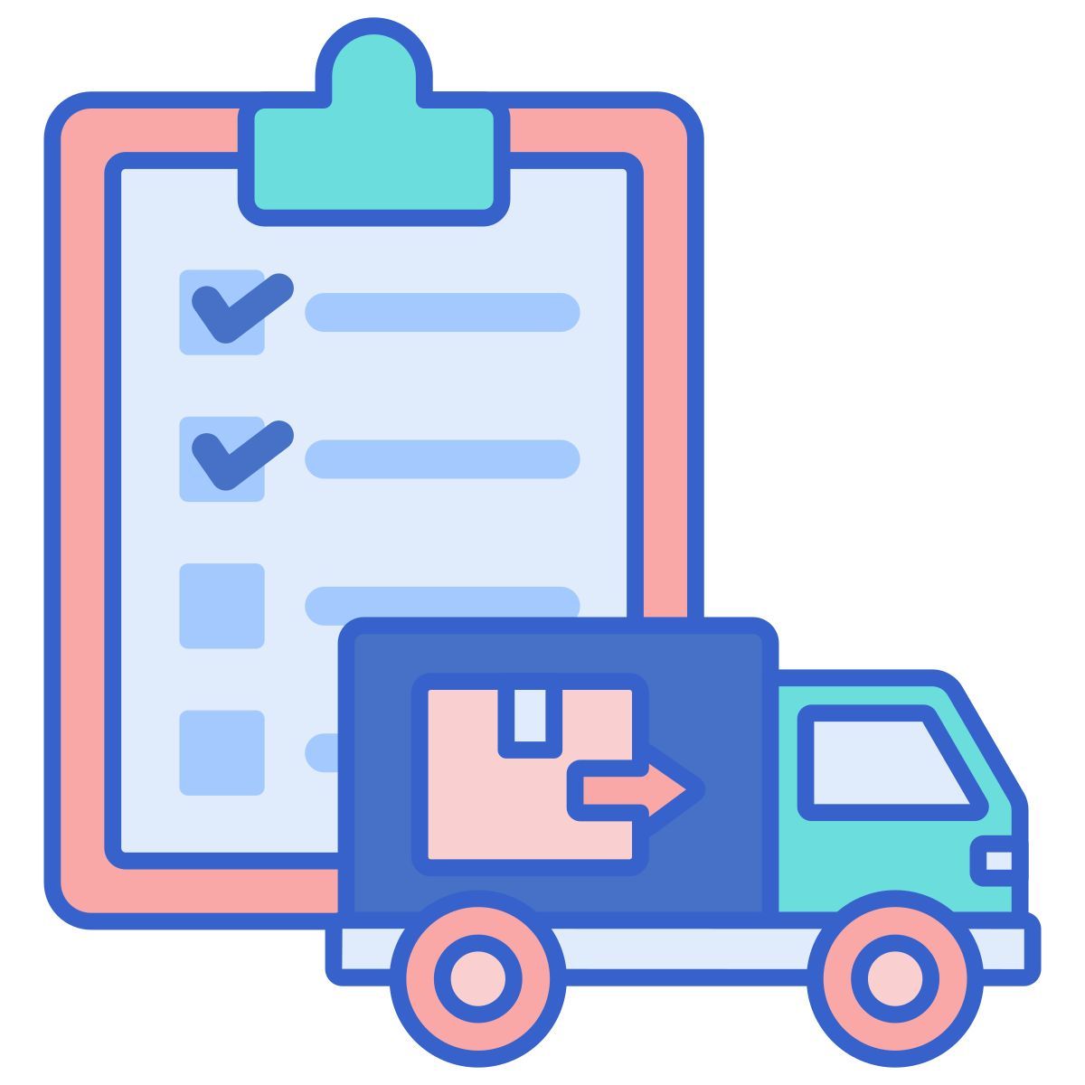 checkliste für die lieferung icon