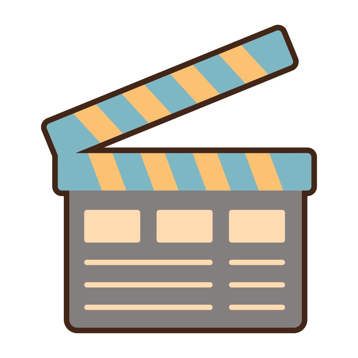 clapperboard icon
