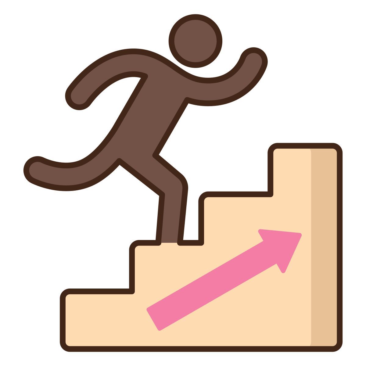 climbing stairs icon