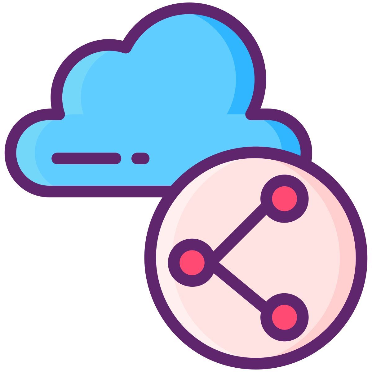 Condivisione nel cloud icon