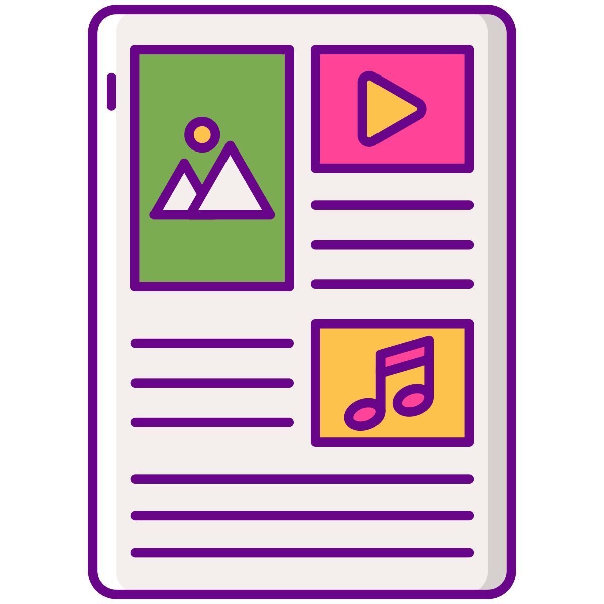 contenu icon