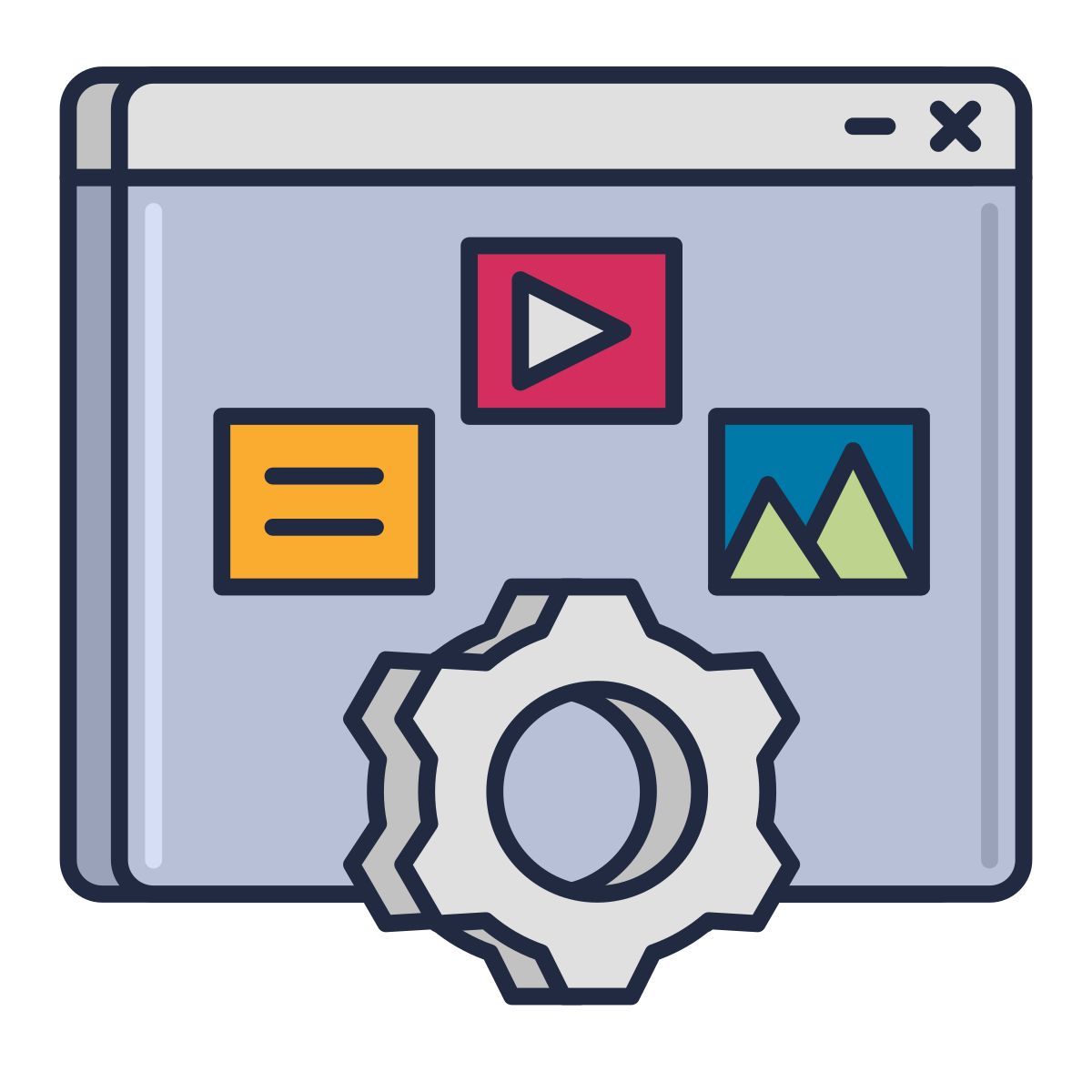 sistema di gestione dei contenuti icon
