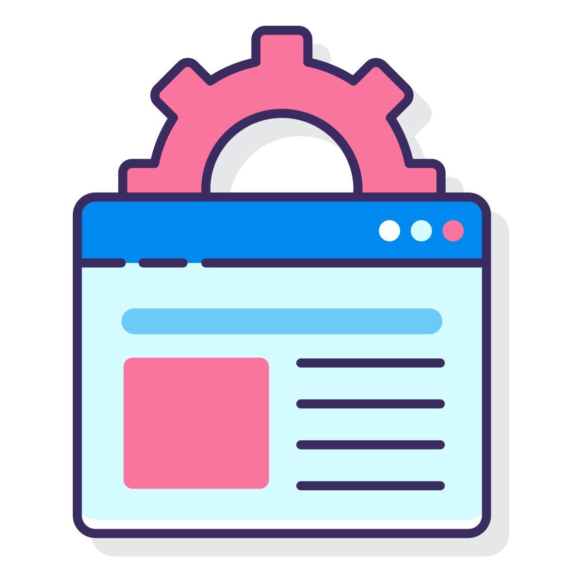 sistema di gestione dei contenuti icon