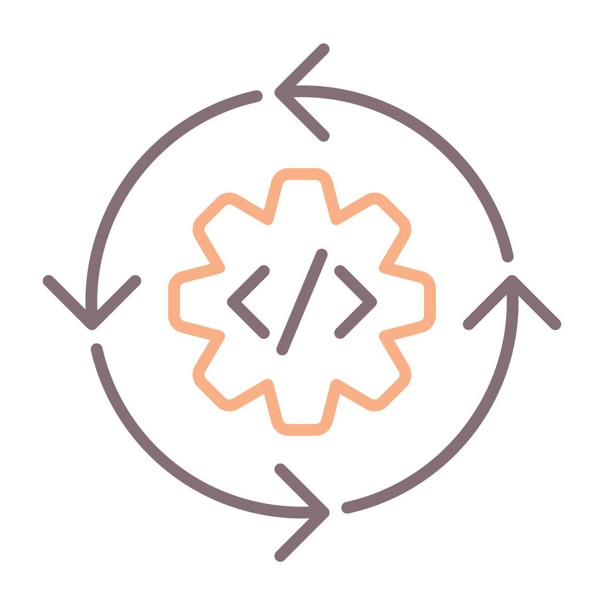 continuous line icon
