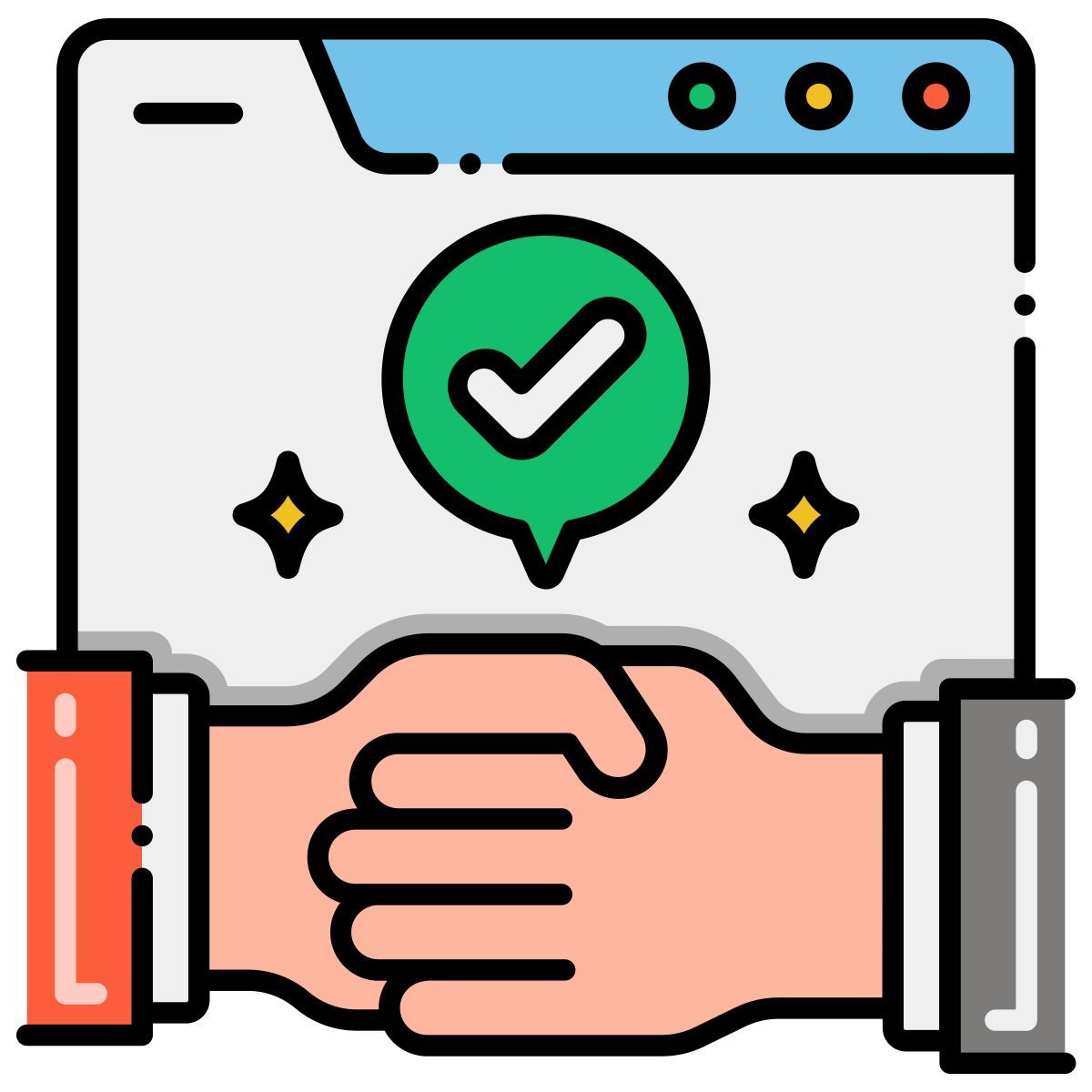 contract icon
